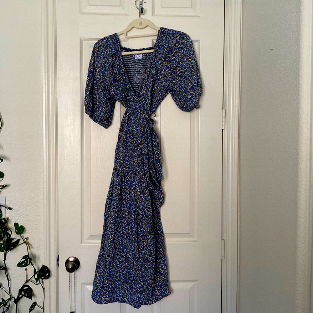 Floral Wrap Around Dress